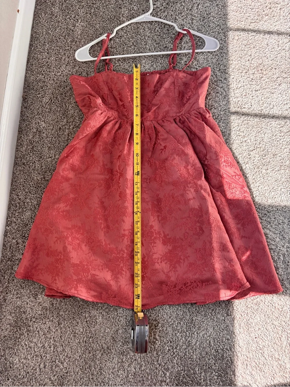 NWOT Altar'd State Rose Pink Textured Lace Midi Dress